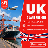 Transitaire aérien prioritaire DPS Logistics pour FBA, de Chine au Royaume-Uni, DDP porte-à-porte, agent de fret
