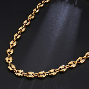 <span class=keywords><strong>Chaîne</strong></span> en grains <span class=keywords><strong>de</strong></span> <span class=keywords><strong>café</strong></span> pour hommes, collier naturelles, en acier inoxydable poli <span class=keywords><strong>de</strong></span> haute qualité, disponible en <span class=keywords><strong>or</strong></span> <span class=keywords><strong>18k</strong></span> - Product Image 2
