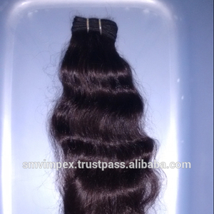 Mejor Venta de cutícula alineada cabello indio Remy tejido suelto profundo estilo de onda Natural extensión de cabello crudo de Temple India - Product Image 4