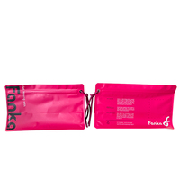 Kantong Ziplock Cetak Logo Ukuran Khusus, Kantong Pakaian Matte Frosted, Kantong Kemasan Plastik Transparan Segel Sendiri untuk Kemeja dan Pakaian