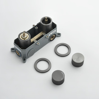 Ensemble de douche thermostatique en laiton de conception nouvelle avec grande douchette et fonctions multiples pour salle de bain moderne, hôtel et villa