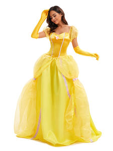 Disfraz de Princesa Bella de La Bella y la Bestia para Halloween, Cosplay, Venta al por Mayor Transfronteriza, Dropshipping, Disfraz para Fiestas y Juegos de Rol - Product Image 5