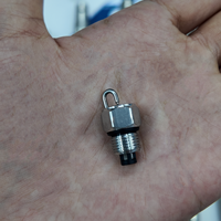 Boquilla de impacto DaringFish de latón de alta presión con inserto de rubí y pulverizador de niebla fina de acero inoxidable para refrigeración de jardines y eliminación de polvo