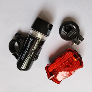 Juego de luces LED para bicicleta Power Beam, faro delantero y luz trasera con soporte de montaje para ciclismo, accesorios para conducción nocturna - Product Image 4