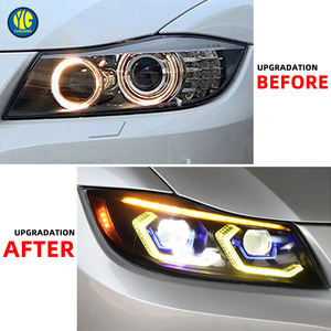 YU GUANG pour <span class=keywords><strong>BMW</strong></span> série 3 325i 320i 335i <span class=keywords><strong>E90</strong></span> lentille de phares pré <span class=keywords><strong>Lci</strong></span> 2005 2012 pièces automobiles <span class=keywords><strong>E90</strong></span> mise à niveau phares avant - Product Image 3