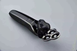 Rasoir électrique intelligent numérique 4D multifonctionnel bleu délavé, étanche IPX7, tondeuse à barbe pour hommes - Product Image 4