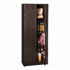 Office <strong>Storage</strong> Rack Adjustable Shelves Standing Pantry Cabinet <strong>Cupboard</strong> with 2 Doors <strong>Utility</strong> Room Closet <strong>Storage</strong> - Product Image 5