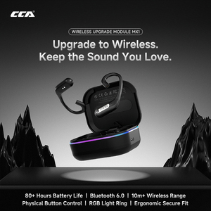 CCA MX1 Nuevo Módulo BT 6.0 con Cancelación Activa de Ruido, Iluminación RGB, Más de 20 Horas de Duración de la Batería, Diseño de Gancho para la Oreja - Product Image 1