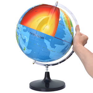 <span class=keywords><strong>Globe</strong></span> Geografi PVC Stereo Topografi Peta Dunia 32CM Bahasa Inggris - Product Image 5