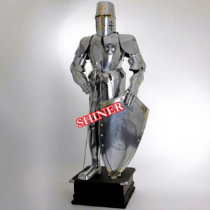 Traje completo de caballero Medieval de armadura de combate templario cruzado listo para la batalla traje de armadura de cuerpo completo traje completamente usable HalloweenKet - Product Image 1