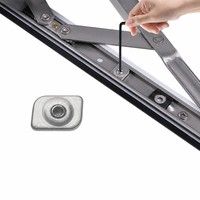 Charnière à friction robuste en acier inoxydable moderne pour fenêtres, idéale pour cuisines et salles de bain – Durable
