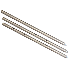 Piquet en acier rond moderne et durable de 12 à 72 pouces avec trous pour coffrages en béton - Product Image 2