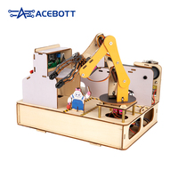 Kit de brazo de Robot educativo de fábrica inteligente ESP32 STEM para Arduino Compatible con Escuela, solución de hogar inteligente, Kits educativos de programación
