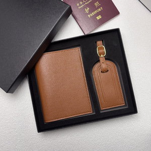 ชุดกระเป๋าหนัง PU สำหรับใส่พาสปอร์ต พร้อมป้ายติดกระเป๋าเดินทาง ที่ใส่ตั๋ว และซองใส่เอกสาร พร้อมส่ง ปก<span class=keywords><strong>พาส</strong></span>ปอร์ต สไตล์ชาติพันธุ์  โลโก้สั่งทำได้ - Product Image 2