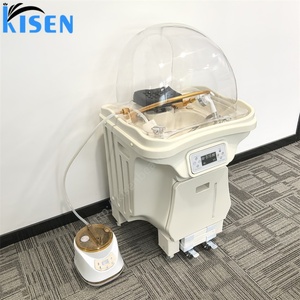 KISEN Lavacabezas Portátil Moderno Japonés para Spa Capilar con Terapia de Agua, Dos Tanques de Agua, Lavabo con Vapor, Silla de Peluquería para Lavado de Cabello - Product Image 3