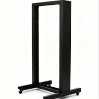 Armoire serveur mobile ouverte 19 pouces 18U 550*1000*120mm en acier laminé à froid SPCC, profondeur 120mm