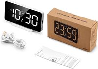LED grand écran calendrier perpétuel réveil affichage de la température horloge numérique lumineuse chambre sommeil horloge électronique