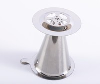Filtre à café en titane doré facile à nettoyer pour usage domestique – Verseur intelligent pour café filtre