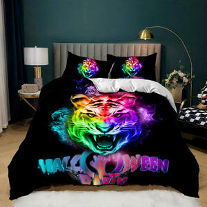 Ensemble <span class=keywords><strong>de</strong></span> <span class=keywords><strong>housse</strong></span> <span class=keywords><strong>de</strong></span> <span class=keywords><strong>couette</strong></span> 3 pièces en polyester 100% 500TC <span class=keywords><strong>de</strong></span> style américain avec motif animal imprimé pour une utilisation toute saison - Product Image 6