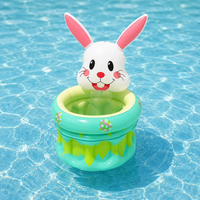 Seau à Boissons Gonflable Lapin de Pâques en PVC – Glacière pour Décoration de Table de Fête et Accessoire de Rangement Thème Œuf