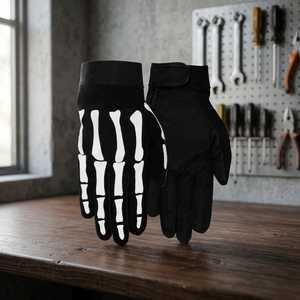 Gants de sécurité imprimés crâne Gants de protection pour mécanicien - Product Image 2