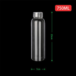 Bouteilles d'eau avec couvercles, bouteilles d'eau en verre transparentes modernes et simples, gobelets en verre <span class=keywords><strong>de</strong></span> 17 oz pour jus, bureaux, gymnases, cafés, promotion <span class=keywords><strong>de</strong></span> la salle <span class=keywords><strong>de</strong></span> sport - Product Image 5