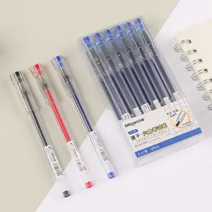 Fast drying liquid gel pen 0.5mm hex gel pen school stationery supplies custom pen logo printing