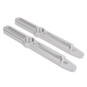 Kit de soporte para ajustadores de parabrisas, aluminio, reduce el ruido, repuesto para Suzuki <span class=keywords><strong>V</strong></span>-<span class=keywords><strong>Strom</strong></span> 800DE DL800 <span class=keywords><strong>2022</strong></span> a 2024, color plateado - Product Image 3