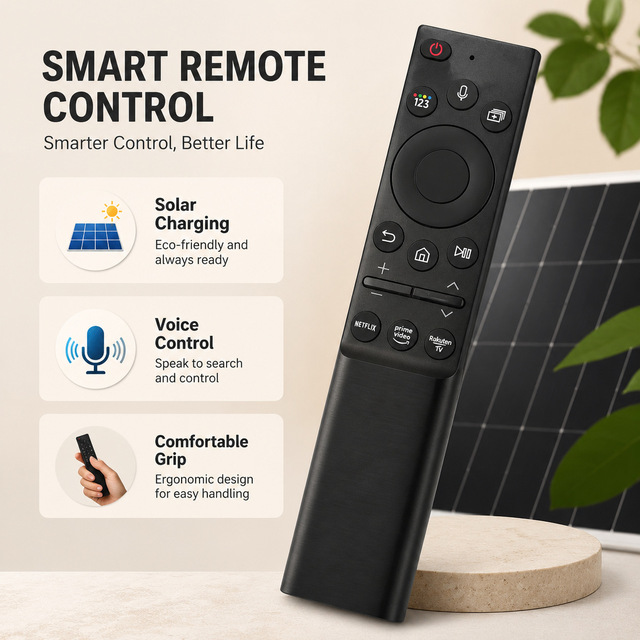 Factory Wholesale BN59 Solar Voice Remote Control BN59-01357D 01242A 01266A Solar Charging Smart TV Controller for Samsung