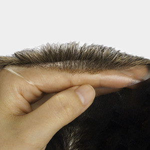 Parrucche INS Newtimeshair con Sistema di Sostituzione Capelli <span class=keywords><strong>Uomo</strong></span>, in Capelli Indiani Remy Iniettati Super Sottili, Densità 100%, Colore Nero Naturale - Product Image 4