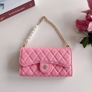 <span class=keywords><strong>Portafoglio</strong></span> Lungo da <span class=keywords><strong>Donna</strong></span> di Lusso con Motivo a Diamanti, Portacarte Designer, Borsa a Tracolla alla Moda per Telefono e Carte - Product Image 1