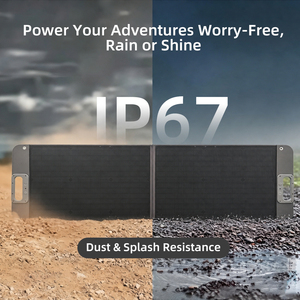 Panneau <span class=keywords><strong>solaire</strong></span> portable, essentiels pour le camping, panneaux solaires pliables, charge pour camping-car, camping, randonnée hors réseau, alimentation d'urgence - Product Image 3