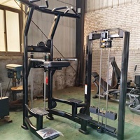 Robuste Commercial Gym Fitness Musculation Pin Chargé Menton Dip Jambe Levée Assistée Pull Up Menton Dip Assist Machine