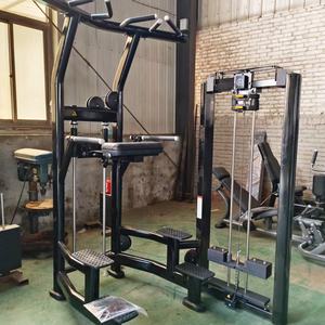 Robuste Commercial Gym Fitness <span class=keywords><strong>Musculation</strong></span> Pin Chargé Menton Dip Jambe Levée Assistée Pull Up Menton Dip Assist <span class=keywords><strong>Machine</strong></span> - Product Image 2
