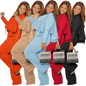 Conjunto de Dos Piezas para Mujer, Talla Grande, Estilo Casual Urbano, Marca Privada, Top Corto Personalizado, Spandex/Poliéster Transpirable - Product Image 4