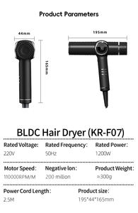 Salon professionnel sans feuilles moteur sans balais ions négatifs sèche-cheveux Bldc Revair sèche-cheveux inversé avec nettoyage automatique - Product Image 6