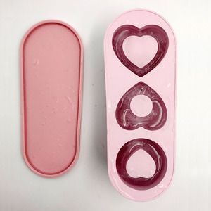 Riutilizzabile in Silicone fai da te a forma di cuore a casa strumento per creare blocchi di ghiaccio facile da rilasciare Logo personalizzato in Silicone cubo di congelamento stampi per ghiaccio - Product Image 4