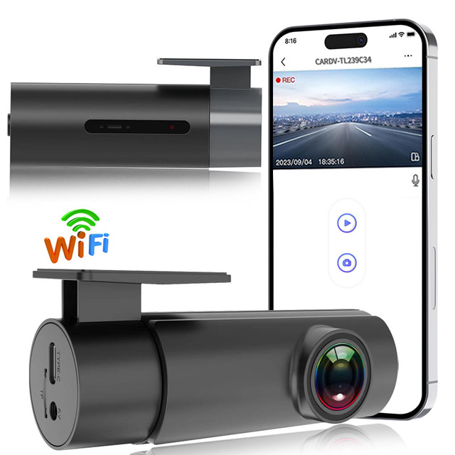 New Design 1080p HD Recording Dashcam with WiFi GPS 165 Wide Angle Waterproof NightShot Plus