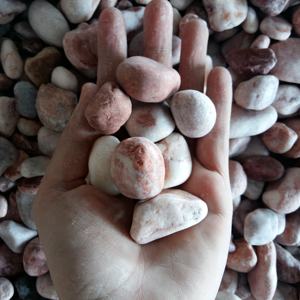 Jardin rond de pavé de pierre naturelle rose poli et décoration à la maison pour des villas pour le type de caillou - Product Image 1