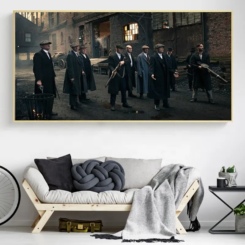 Kamer Interieur Cillian Murphy Tv-Show Poster Posters En Prints Foto Canvas Peaky Blinder Pop Art