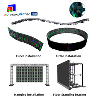 Écran LED intérieur pour mariage, location de toile de fond, affichage LED extérieur 500x500mm, mur d'écran LED intérieur extérieur pour événements scéniques