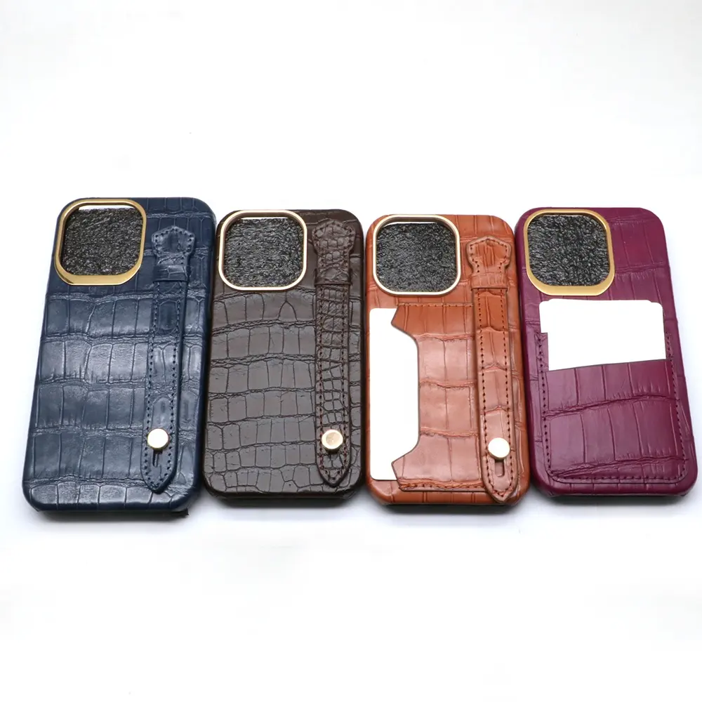 real crocodile leather Phone pack crozzling alligator skin phone case for mobile phone shell for iPhone 14/11/12