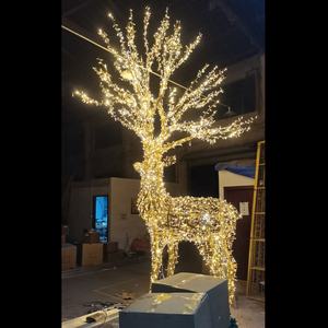 Grande sculpture lumineuse <span class=keywords><strong>de</strong></span> renne LED extérieure illuminée en 3D décoration <span class=keywords><strong>de</strong></span> cerf <span class=keywords><strong>de</strong></span> <span class=keywords><strong>Noël</strong></span> éclairage <span class=keywords><strong>de</strong></span> vacances commercial <span class=keywords><strong>pour</strong></span> parc <span class=keywords><strong>de</strong></span> centre commercial - Product Image 6