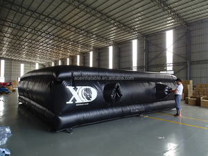 Trampolín de salto de estilo libre <span class=keywords><strong>para</strong></span> deporte extremo FMX <span class=keywords><strong>MTB</strong></span> BMX bicicleta de montaña cuadrada cojín plano inflable acrobacias salto airbag aterrizaje - Product Image 3