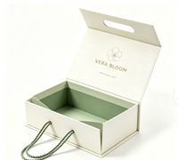 Scatole Pieghevoli Magnetiche Ecologiche con Logo Personalizzato per Regali, Scatola in Carta Rigida con Goffratura per Cosmetici, Candele, Confezioni Regalo per le Festività