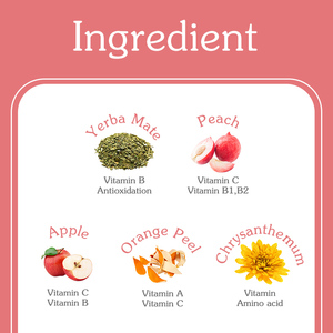 OEM KS-té orgánico con sabor a fruta, personalizado, Erba <span class=keywords><strong>Mate</strong></span>, melocotón - Product Image 3