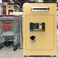 Coffre-fort commercial biométrique à empreinte digitale et mot de passe numérique, avec fente supérieure, antivol, pour hôtels et supermarchés
