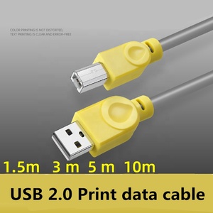 USB 2,<span class=keywords><strong>0</strong></span> A macho A <span class=keywords><strong>B</strong></span> macho Cable de impresora con anillo imán Cable USB para Cable de escáner de impresora - Product Image 2