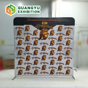 Aluminum Stand Wall Backdrops Stretchable Tension Fabric Backdrop Advertising 15ft by 10ft White Photography <strong>Background</strong> - Product Image 1