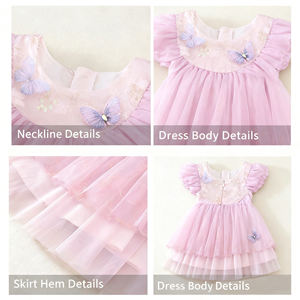 Vestido informal de princesa sin mangas de verano para niñas Traje estampado de dibujos animados para niños - Product Image 2